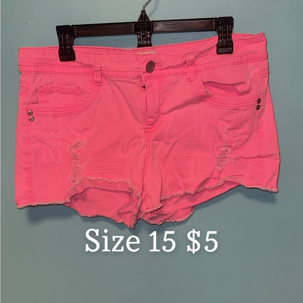 Hot pink Jean shorts